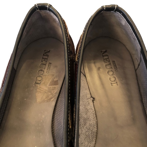 Sesto Meucci Black & Brown Patchwork Flats size 8 - Picture 6 of 7